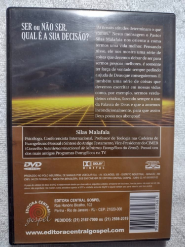 Dvd Pregação Pastor Silas Malafaia: Qual É a Sua Decisão?  784335