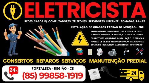 Eletricista  Consertos  24 Horas  85 99858-1919 749320