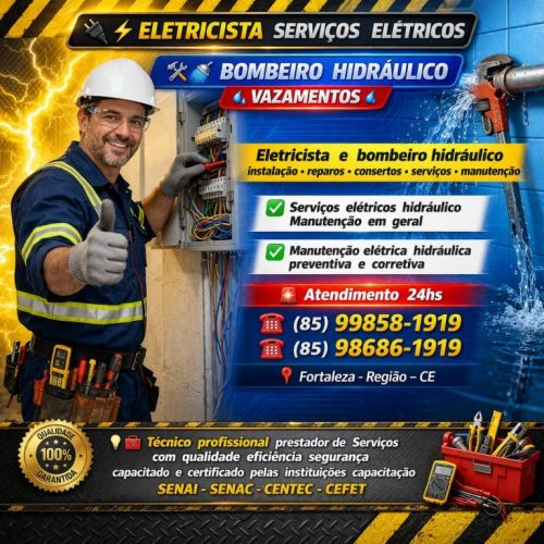 Eletricista   Consertos   Fortaleza  24 Horas  85 99858-1919 777122