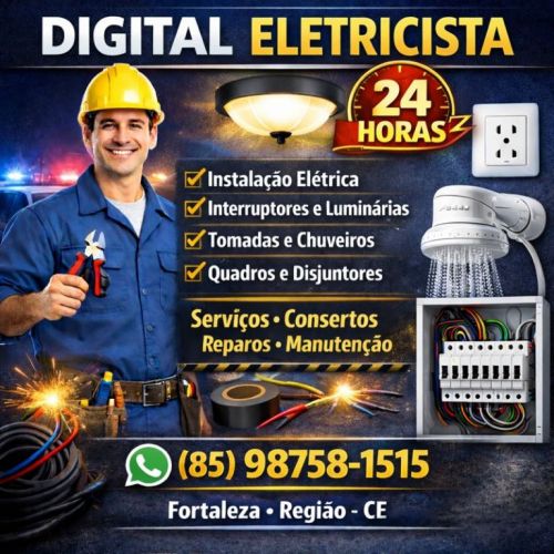 Eletricista  Fortaleza  24 Horas  85 98758-1515 777603