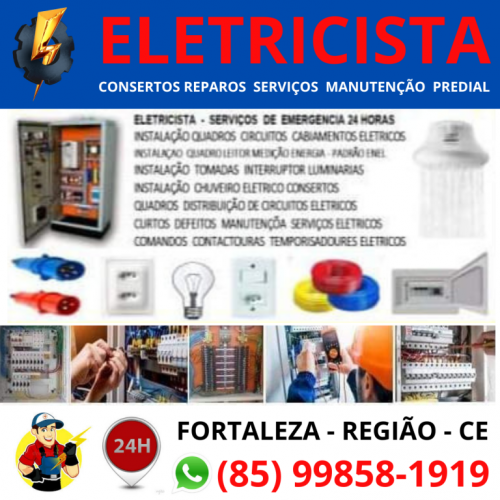 Eletricista    Fortaleza   Emergencial   24hors  85 99858-1919 782699