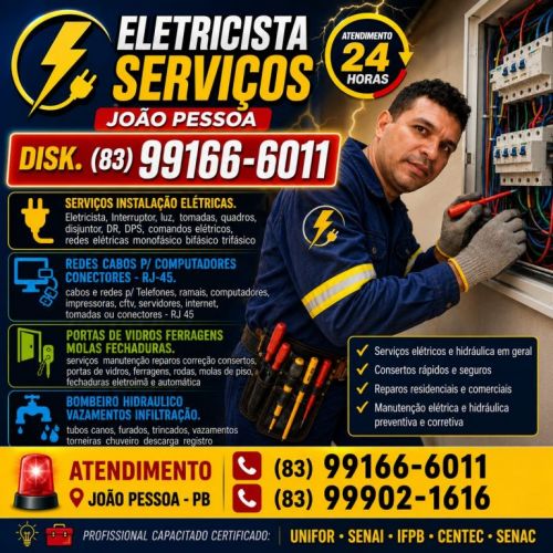 Eletricista  -  João  Pessoa  83  99166-6011 780488