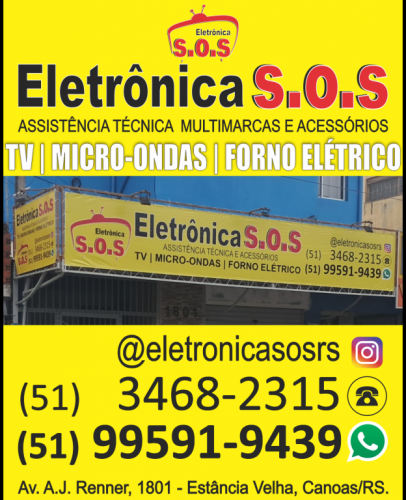 Eletrônica Sos - Conserto de Tvs Forno Micro-ondas e Forno Elétrico. 779217