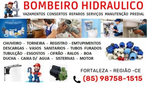 Encanador - Bombeiro Hidraulico  Vazamentos  85 98758-1515 754743