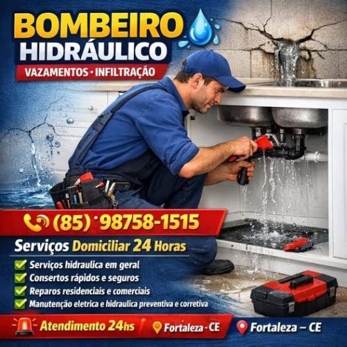 Encanador   Serviços  Hidraulico  Fortaleza  85 98758-1515 782788