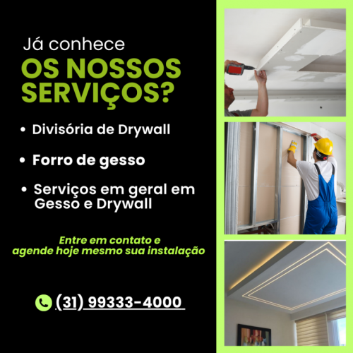 Engessar Bh: Referência em Divisória de Drywall e Forro de gesso em Belo Horizonte com instalação Rápida Econômicos e de Alta Qualidade para Ambientes Residenciais e Comerciais 744470