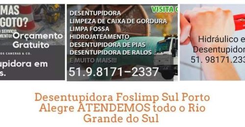 Entupiu chame a desentupidora em Porto Alegre e Regiões do Rs 574348