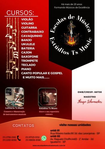 Escola de música em Guaianazes  746333