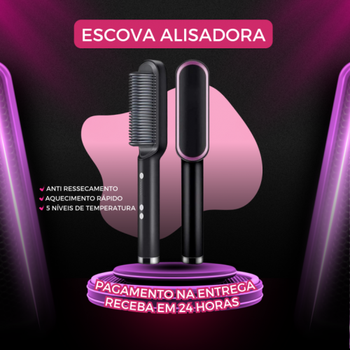 Escova Alisadora 3 em 1 - Pague Só Na Entrega 752256