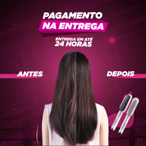 Escova Alisadora 3 em 1 - Pague Só Na Entrega 752257