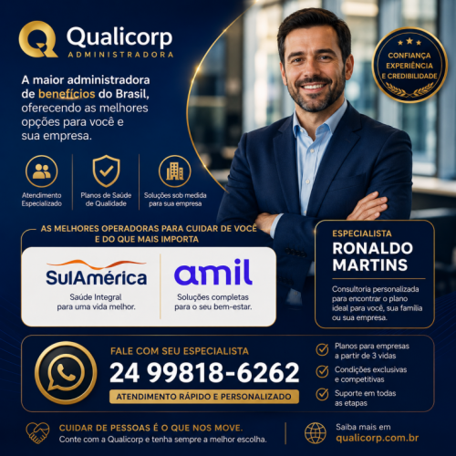 Especialista em vendas de Planos de saúde em Vr 24 99818-6262 781723 Especialista em vendas de Planos de saúde em Vr 24 99818-6262 781723
