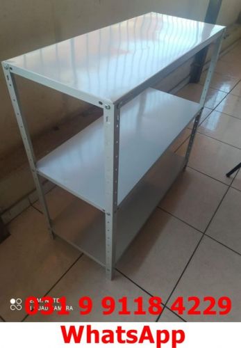 Estante de 1 Metro de Altura Funda 40cm de Profundidade com 3 Divisórias - Frete Grátis em Bh Mg 755958