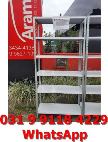 Estante de Aço Grande com 6 Divisórias de 40cm Frete Gratuito para Belo Horizonte Mg Nova 761714