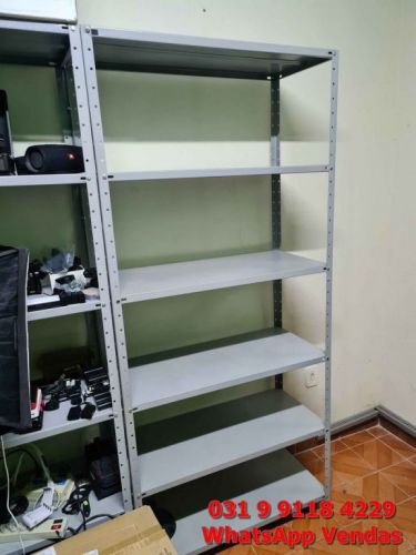 Estante Prateleira para Comércio e Lar Funda 40cm com Reforço Ômega - Entrega Grátis em Bh Mg Nova 756161