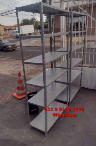 Estante Prateleira para Comércio e Lar Funda 40cm com Reforço Ômega - Entrega Grátis para Bh Minas Gerais 757957