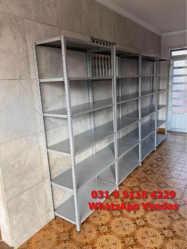 Estante Prateleira para Comércio e Lar Funda 40cm com Reforço Ômega - Entrega Grátis para Bh Minas Gerais 757961