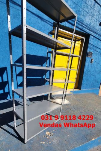 Estante Prateleira para Comércio e Lar Funda 40cm Reforço Ômega Entrega Grátis para Bh Minas Gerais Nova 761703