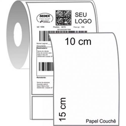 Etiqueta Termica 100x150mm - Kit c 10 Unidades 741297