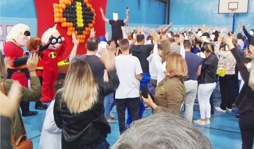 Evento Escola Colégio animação personagens vivos cosplay 576700