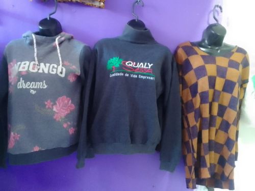 Fardos de blusas de frio moletom jaquetas suéter bleise e mais  752818