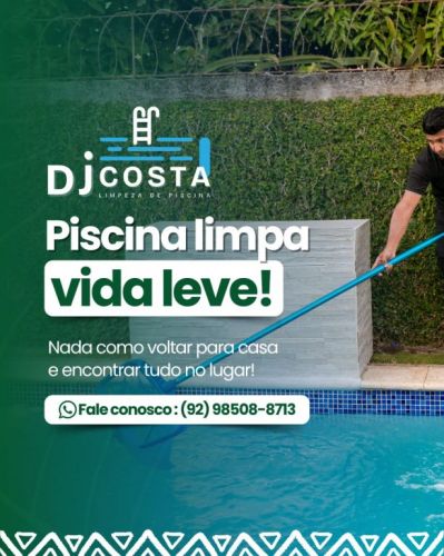 Fazemos limpeza e tratamento da água. Deixamos sua piscina cristalina 781108