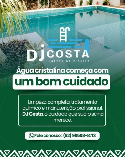 Fazemos limpeza e tratamento da água. Deixamos sua piscina cristalina 781111