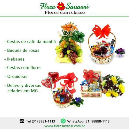 Floricultura Flora Bairro São João Batista Santa Amélia Copacabana Jardim dos Comerciários entrega flores Buquê de rosas orquídeas cesta de café e arranjos florais  772813