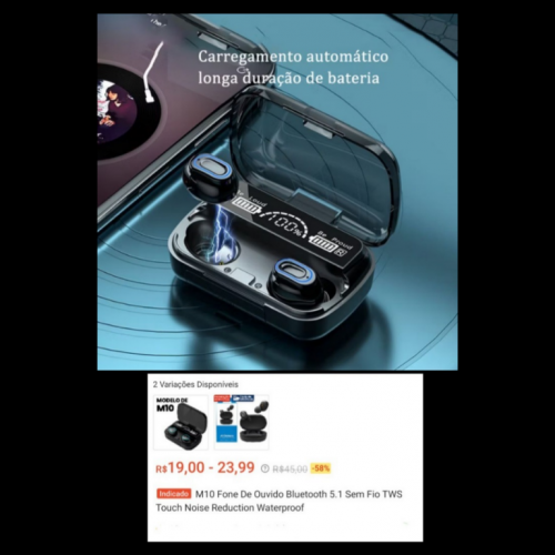 Fone de ouvido Bluetooth 724286