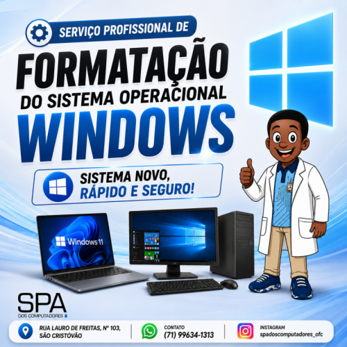 Formatação Do Sistema Operacional Windows Em Salvador Ba 783913