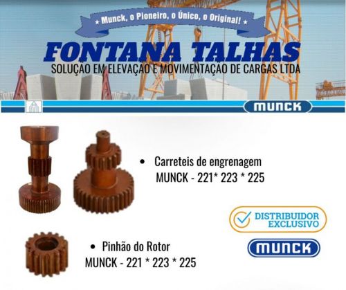 Fornecedor de peças para talhas Munck  762696