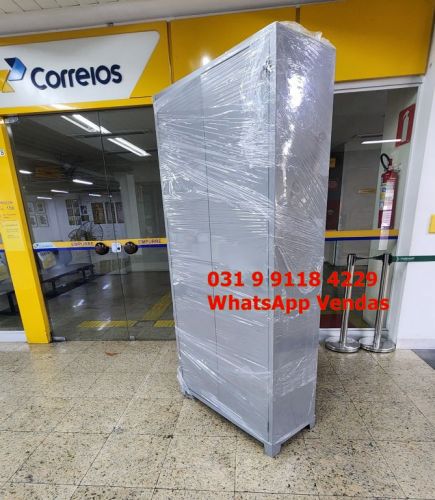Frete Grátis para Bh Minas Gerais - Armário de Aço Grande4 Prateleiras 756519