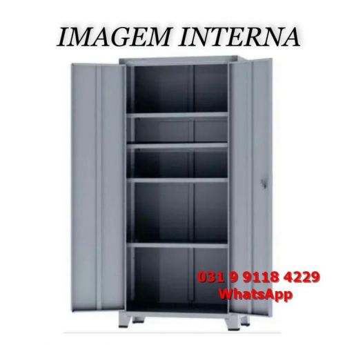 Frete Grátis para Bh Minas Gerais - Armário de Aço Grande4 Prateleiras 756523