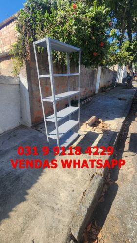 Frete Grátis para Bh Minas Gerais - Estante de Aço - Nova 760212