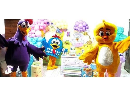 Galinha Pintadinha personagens vivos cosplay Festa infantil 786949