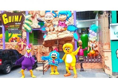 Galinha Pintadinha personagens vivos cosplay Festa infantil 786953