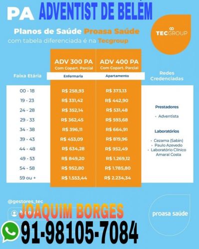 Adventist De Belém é o plano do Hospital Adventista Em Promoção Aproveite Pra Fazer o Seu e da Família 748753