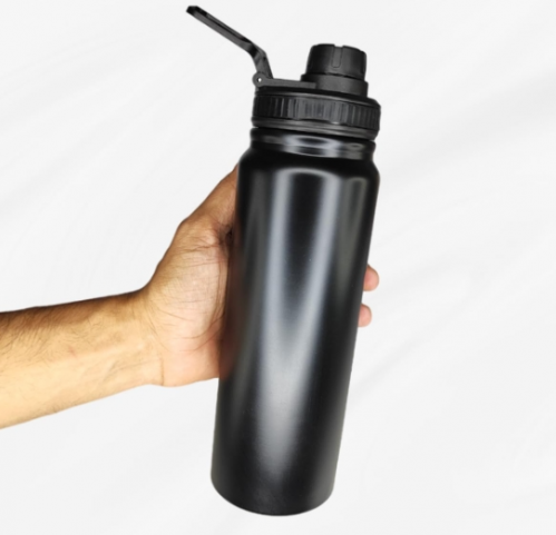 Garrafa De Agua Termica Gelada 800ml Em Aço Inox Antivazamento Com Infusor Com Alça Agua Quente ou Fria Para Academia Treino Caminhada Preta acesse esse. link https:amzn.to48qhorv 762346