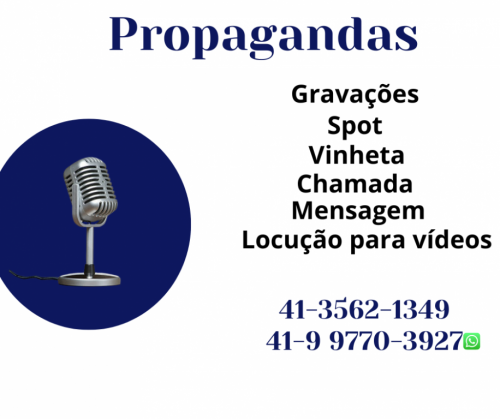 Gravação comercial de spot vinhetas locução 708032