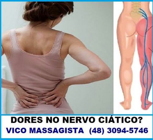 Dor no nervo ciático - Massagem - Centro São José Sc 567316
