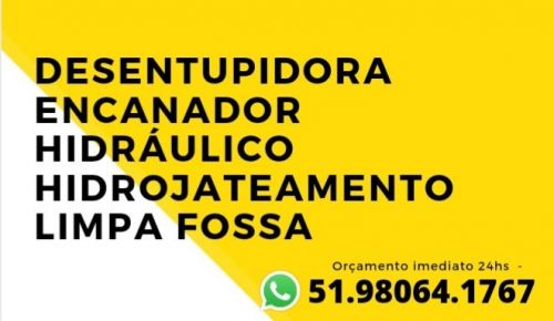 Hidráulico e Desentupidora Rs Viamão Alvorada Gravataí e Porto Alegre Rs  613644