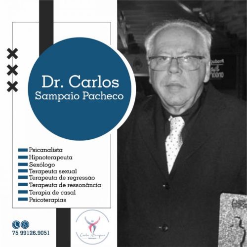 Hipnoterapeuta Feira De Santana Carlos Sampaio Pacheco 75 991269051 whatsapp 602737