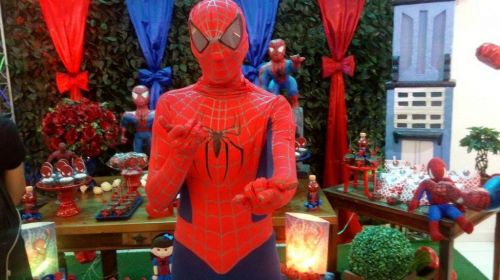 Homem Aranha Cover Personagens Vivos Animação Festas Infantil 323378