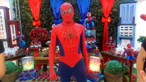 Homem Aranha Cover Personagens Vivos Animação Festas Infantil 323381