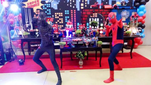 Homem Aranha Cover Personagens Vivos Animação Festas Infantil 587752