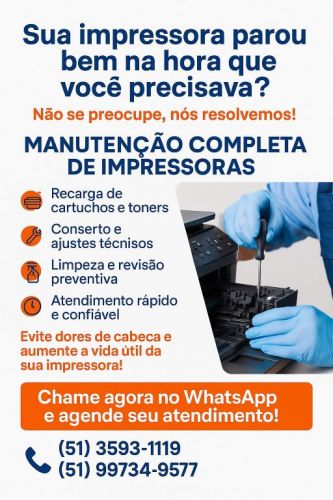 Impressoras - Manutenção - Recargas - Toners 755832