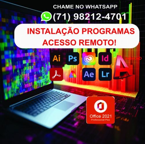Instalação de programas a domicílio ou remoto 764694