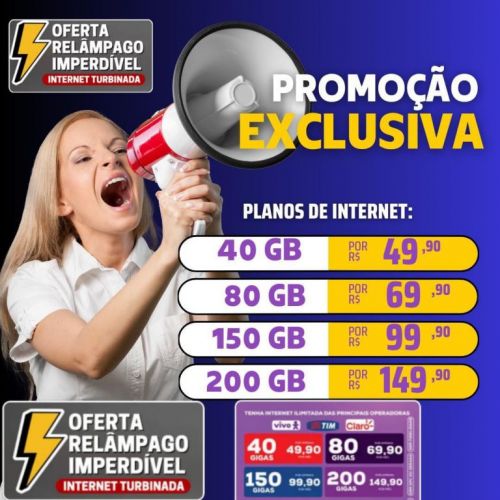 Internet 4g e 5g com ligações ilimitadas 772438