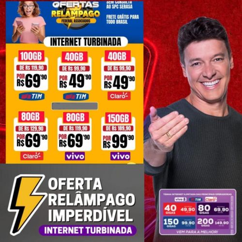 Internet 4g e 5g com ligações ilimitadas 772443