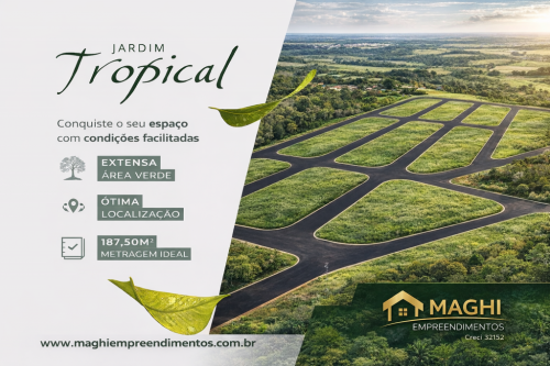 Jardim Tropical Salto Sp - Terrenos em Salto de 1875 m² 778245