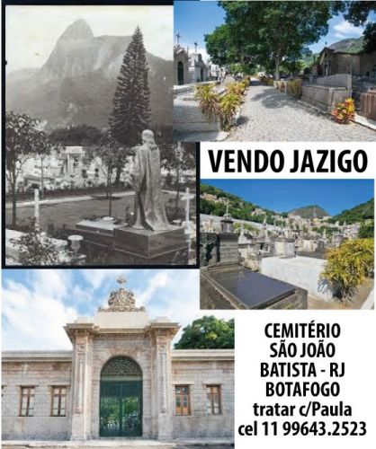 Jazigo perpetuo cemitério São João Batista Botafogo Rj 716782